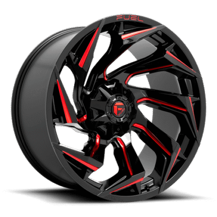 D755 REACTION GLOSS BLACK RED TINT 17X9 | 6X135/5.5